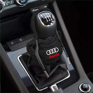 Housse de levier de vitesse Audi S Line, protection pour levier de vitesse, soufflet en tissu souple, accessoire intérieur pour boîte de vitesses manuelle, plusieurs couleurs