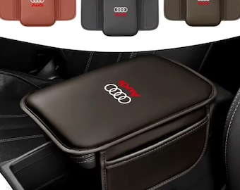 Audi PU Leather Seat Gap Organizer | Armrest Cushion Console Storage Box