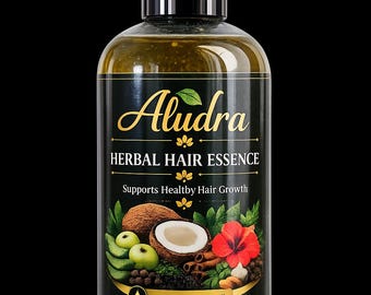 Aludra Herbal Hair Essence: Made with natural herbal ingredients to support healthy hair growth and strengthen hair naturally.