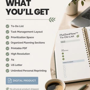 Daily To-do List PDF | Tasks, Priorities and Notes | Printable Task ...