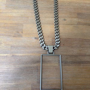 PSA Card Holder Necklace | Tri-Color 3D Printed Pokémon Card Chain | Trading Card Display Pendant | ROC 3D Printing