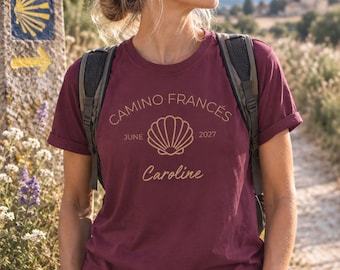 Camino Francés scallop shell June 2027 T-Shirt | Pilgrimage souvenir