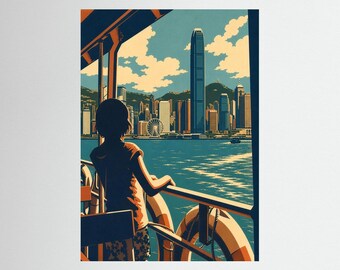 A Ferry Ride in Hong Kong Bay