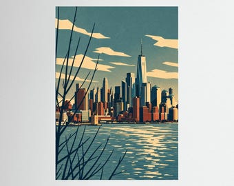 Lower Manhattan across the Hudson