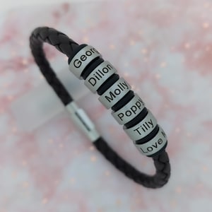 Gift For Him, Mens Jewelry, Dad Birthday Gifts, Anniversary Gifts, Personalized Gifts, Boyfriend Gift, Engraved Bracelet, Custom Bracelet