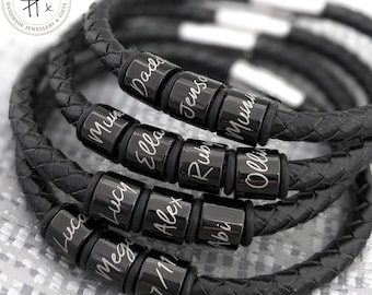 Custom Bracelet, Great Mother To Son 18th Birthday Gift, Personalized Gifts, Mens Bracelet, Unique Dad Gift, Teenage Boy Gifts