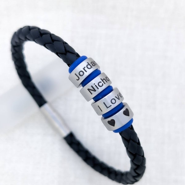 Personalised Gift For Men, Birthday Gift Ideas For Him, Personalized Bracelet, 30th Birthday Gift Man, Son Gifts From Mum, Teenage Boy Gifts