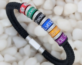 Medical Alert Bracelets For Women, Personalised Womens Medical Bracelet, Engraved Medical ID Bracelets For Girls,Custom Medic Alert Bracelet