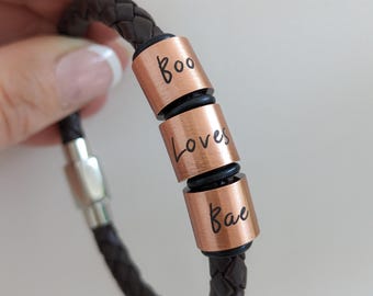 Copper Anniversary Gifts For Men, Personalized Jewelry, 7th Anniversary, Copper Gift For Him, 7 Years