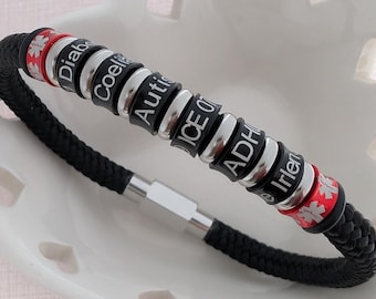 Medical ID Bracelet, Medical Alert Bracelet Women, Medical Jewelry