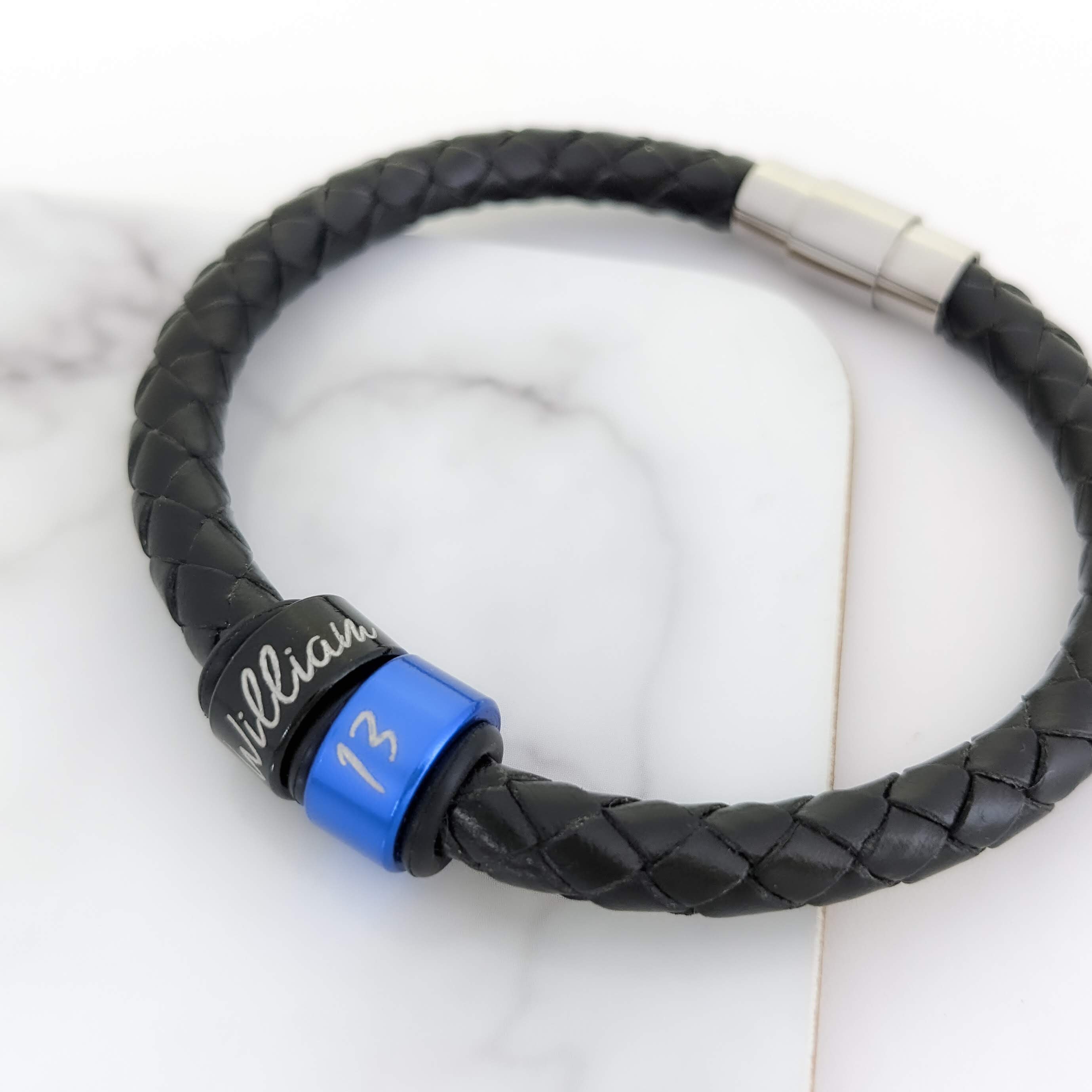 Bracciale Calcio Personalizzato Con Iniziali - Regalo Unico Per Ragazzi E Giovani Calciatori
