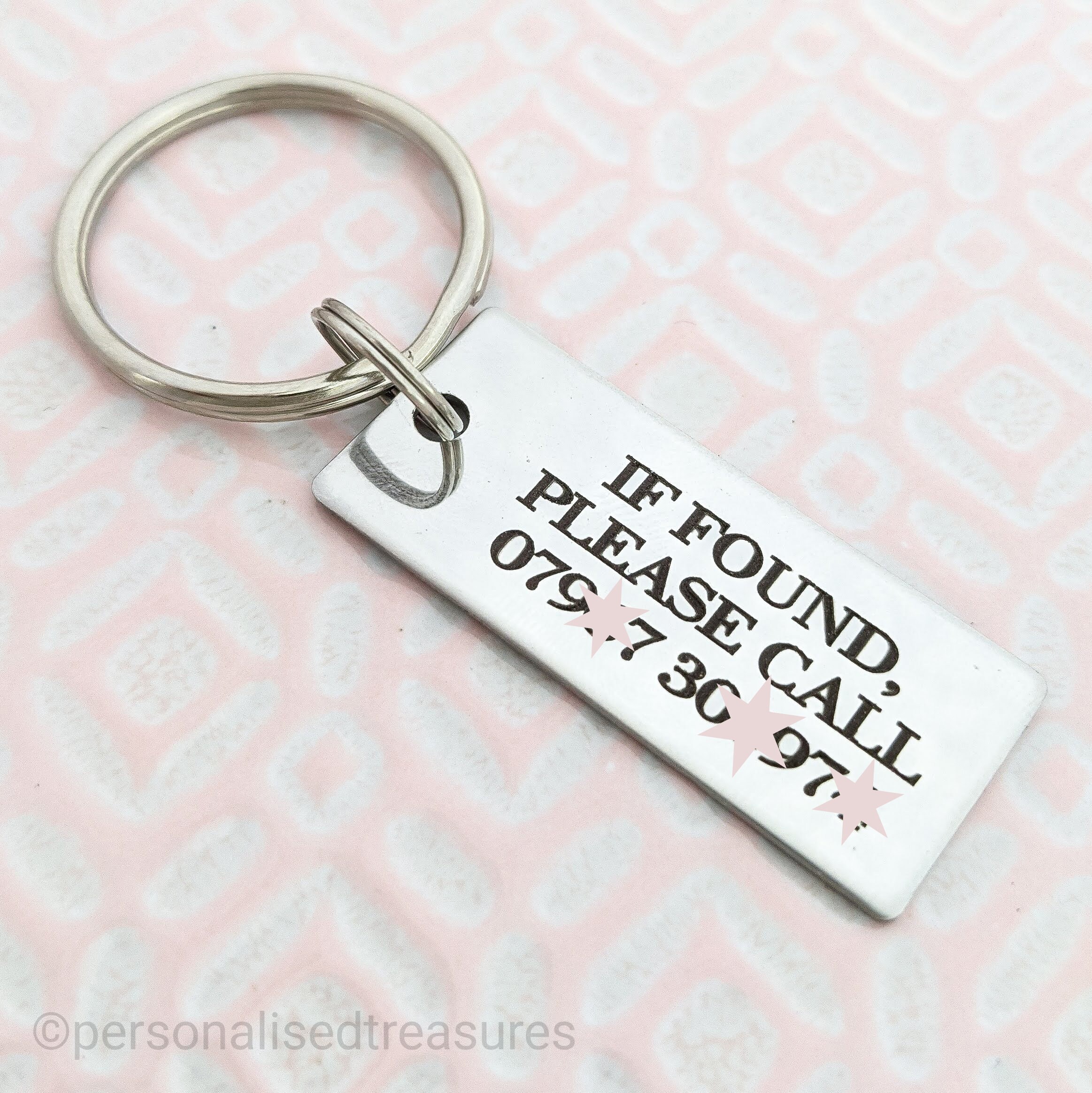 If found keyring lost and found keychain contact Etsy