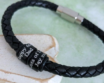 60th Birthday Gift, Gifts For Dad, Mens bracelet, Personalized Gifts