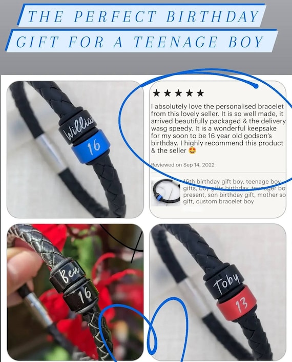 Regalo per il 18 compleanno Ragazzo, Ragazzo adolescente, Regali per il 18  compleanno per ragazzi, Regali per 18 anni, Bracciale ragazzo  personalizzato, Regali per figlio dalla mamma -  Italia