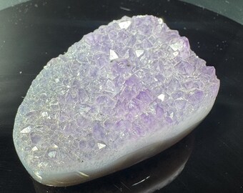 Amethyst and Agate Crystal Geode Slice for Home Decor
