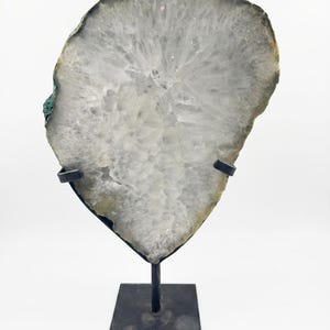 Agate Geode Slice on Metal Stand