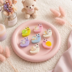 Mini slakvormige haarclips - kleine accessoires
