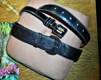 VIA SPIGA Black Belt Italian Leather Free Size Adjustable  display picture 3