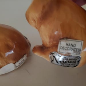 Norcrest Racoon Huggers Kitsch MCM Porcelain Salt Pepper Shakers image 10