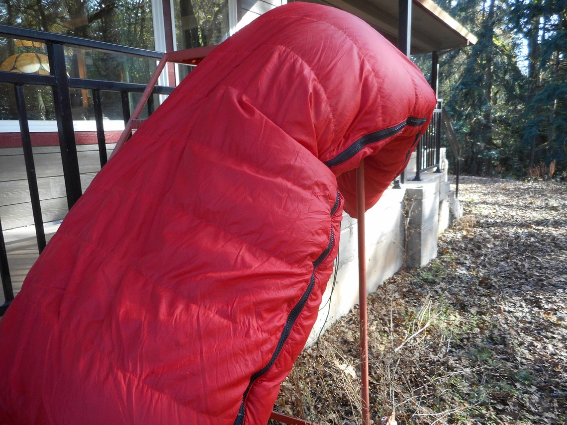 Vintage Red Goose Down REI Sleeping Bag Puffer Loft Winter Etsy