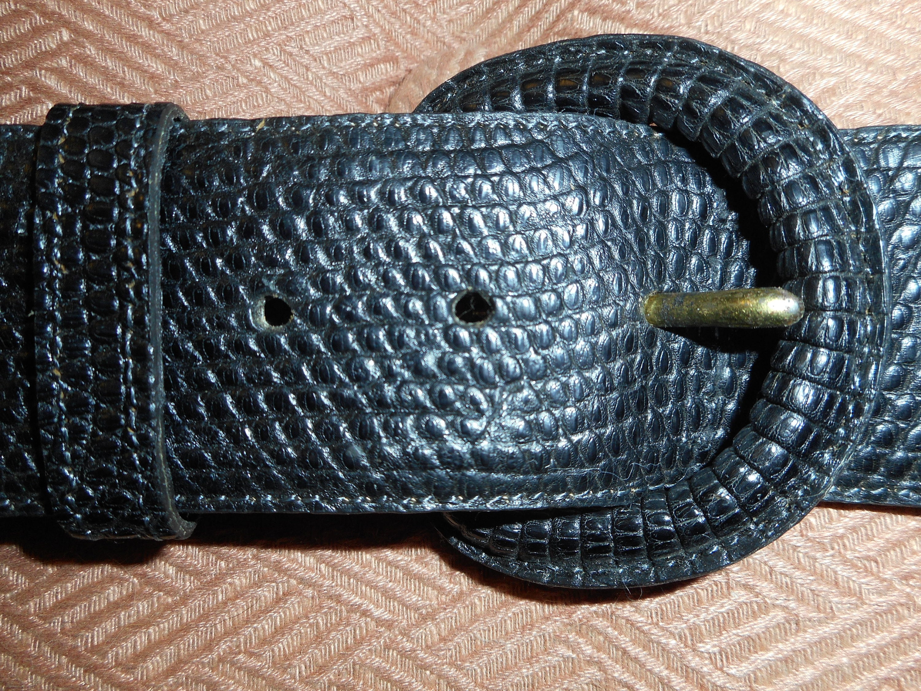 Black Torino Calcutta Lizard Ladies Belt and Nordstroms 