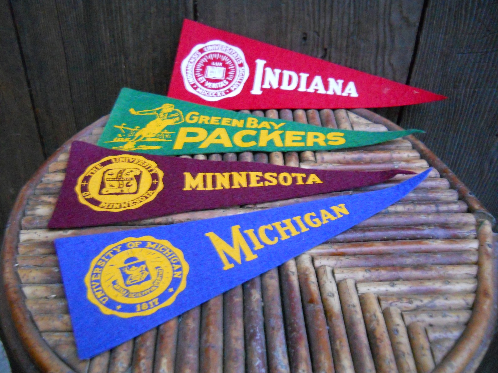 Five Miniature College Sports Souvenir Small Felt Pennant Cool | Etsy