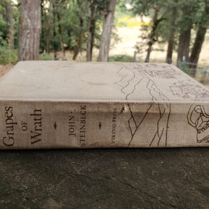 Antique The Grapes of Wrath, STEINBECK Book 1939 First Edition Antiquarian Classic Literature