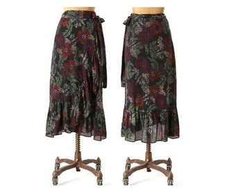 Beautiful Anthropology Boho Hippie Long Ruffle Skirt Vintage Dress French Farmhouse