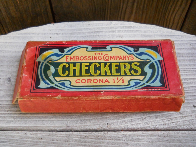 deluxe wooden checkers in box