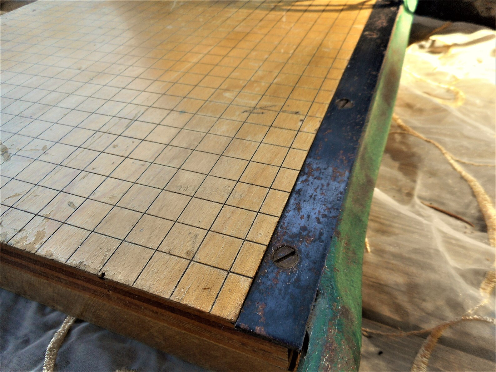 Two Antique Paper Cutting Trimming Board Office Tools Milton Etsy