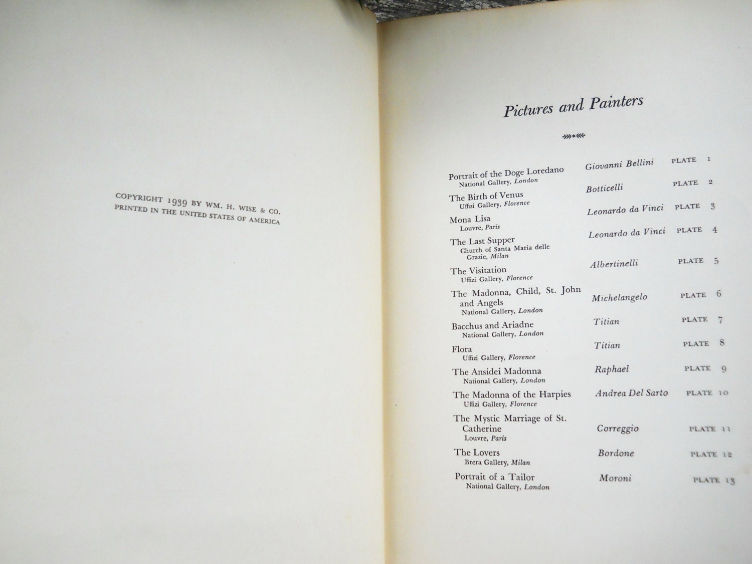 Vintage 1939 World Famous Paintings Book Rockwell Kent 1st - Etsy