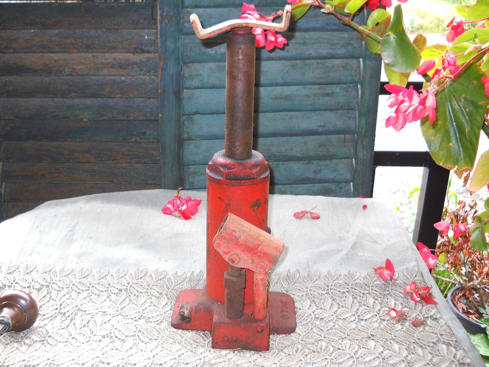 Antique 3 Ton Floor Jack Working Vintage Tool Rare Primitive - Etsy