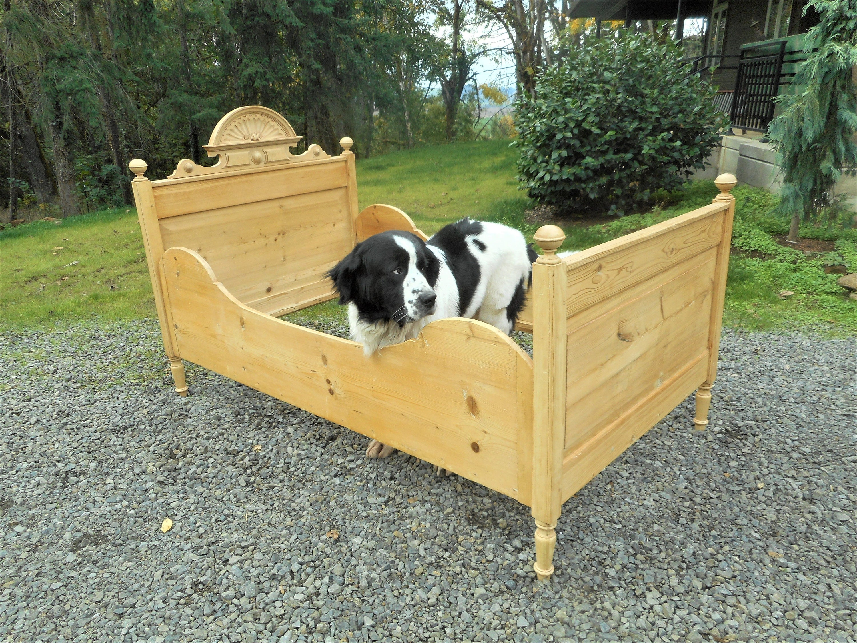 Antique 1880 1910 English Cottage Swedish Pine Bed French Country Victorian Farmhouse Vintage Childrens Tall Sleigh Rail Day Bed Primitive Etsy New Zealand