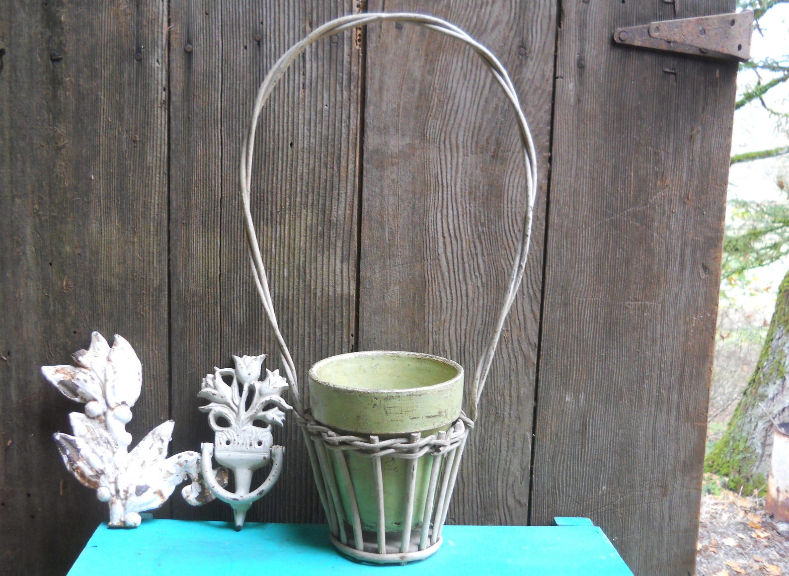 Split Reed Basket Victorian Rare Funeral Split Reed Basket Flower Pot Vintage 1910 ...