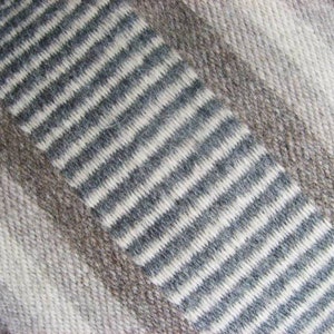 Southwestern Farmhouse Hand Loomed Woven Wool Pillow 18" Cottage Core Cabin Mid Century Modern Decor image 2