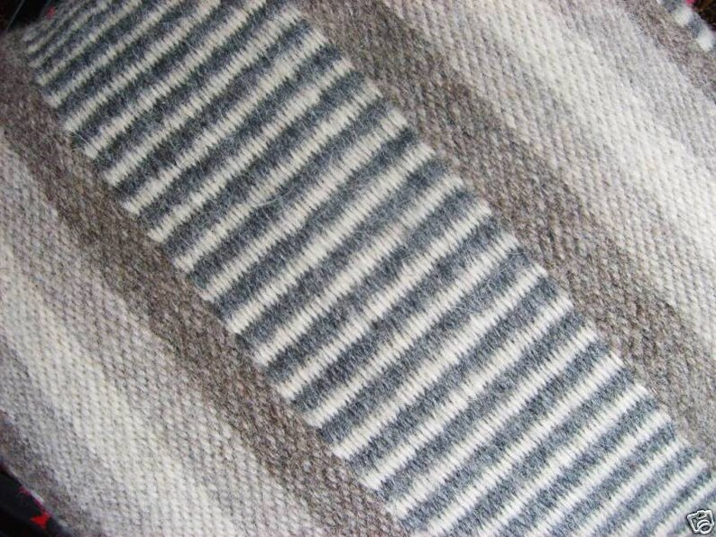Southwestern Farmhouse Hand Loomed Woven Wool Pillow 18" Cottage Core Cabin Mid Century Modern Decor image 2