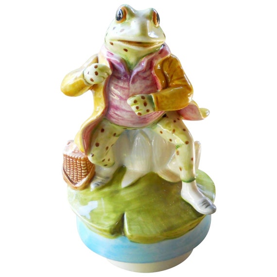 Vintage 1977 Schmid Early Beatrix Potter Jeremy Fisher Frog