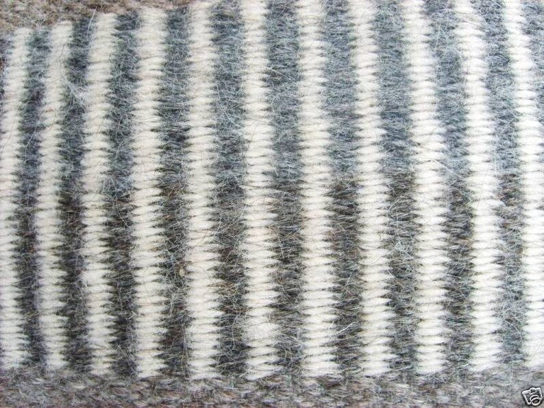 Southwestern Farmhouse Hand Loomed Woven Wool Pillow 18" Cottage Core Cabin Mid Century Modern Decor image 3