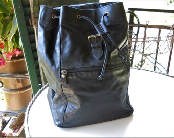Very rare Virginia Slims promotional large leather backpack Very rare Virginia Slims promotional large leather backpack main image 3
