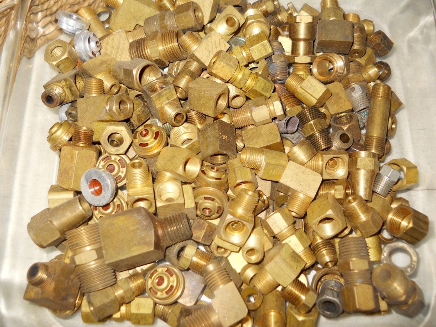 Vintage Industrial Brass Plumbing Machinist Robot T Parts Metal Lamp