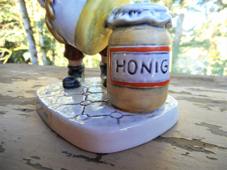 Adorable Farmhouse Vintage 1970 Co-Boy Tom Gnome Porcelain West Germany Goebel Gnome Figurine Honig Honey Mountain Gift