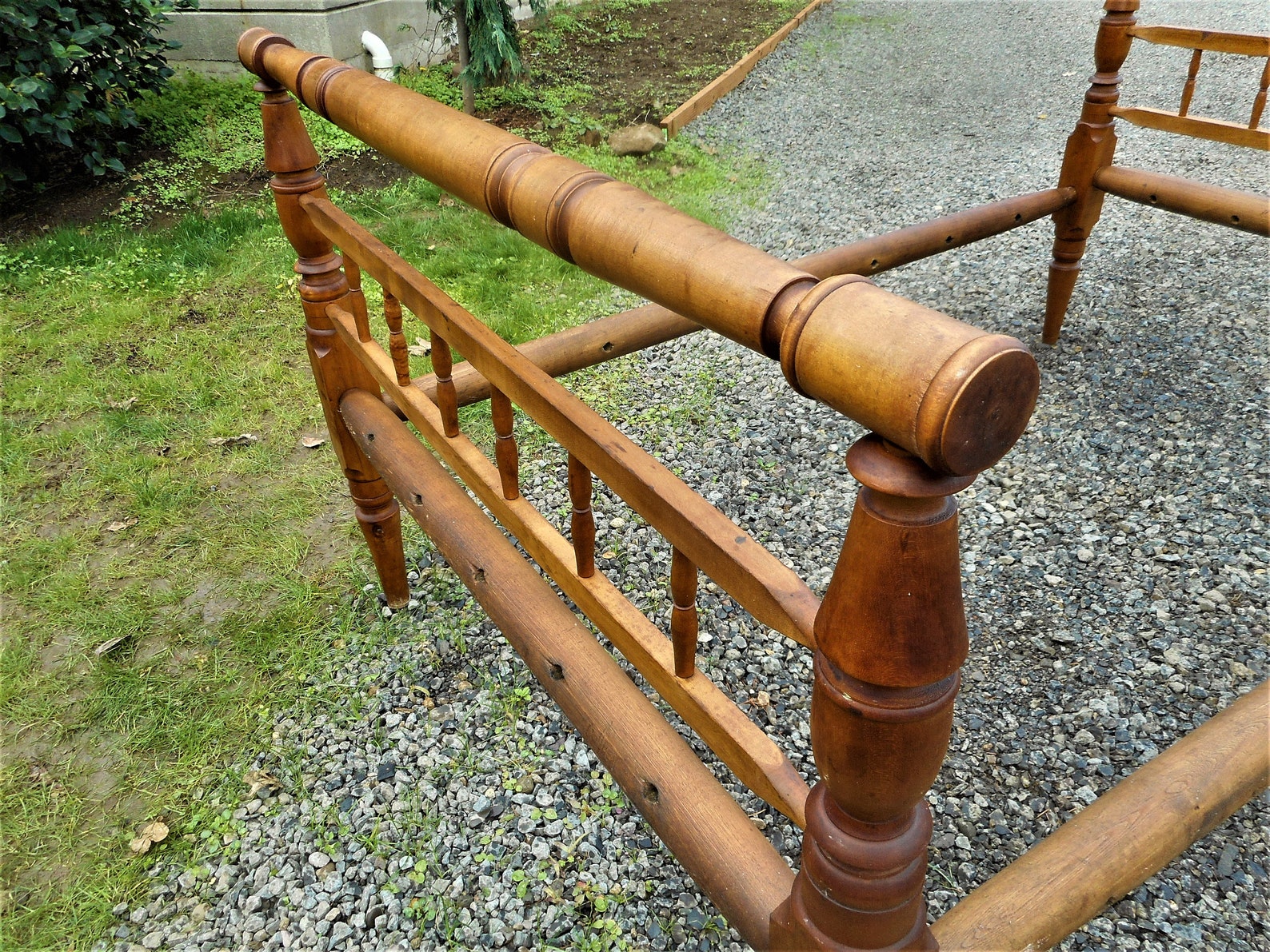 Antique 1700s1800s Fiddleback Maple American Farmhouse Rope Etsy