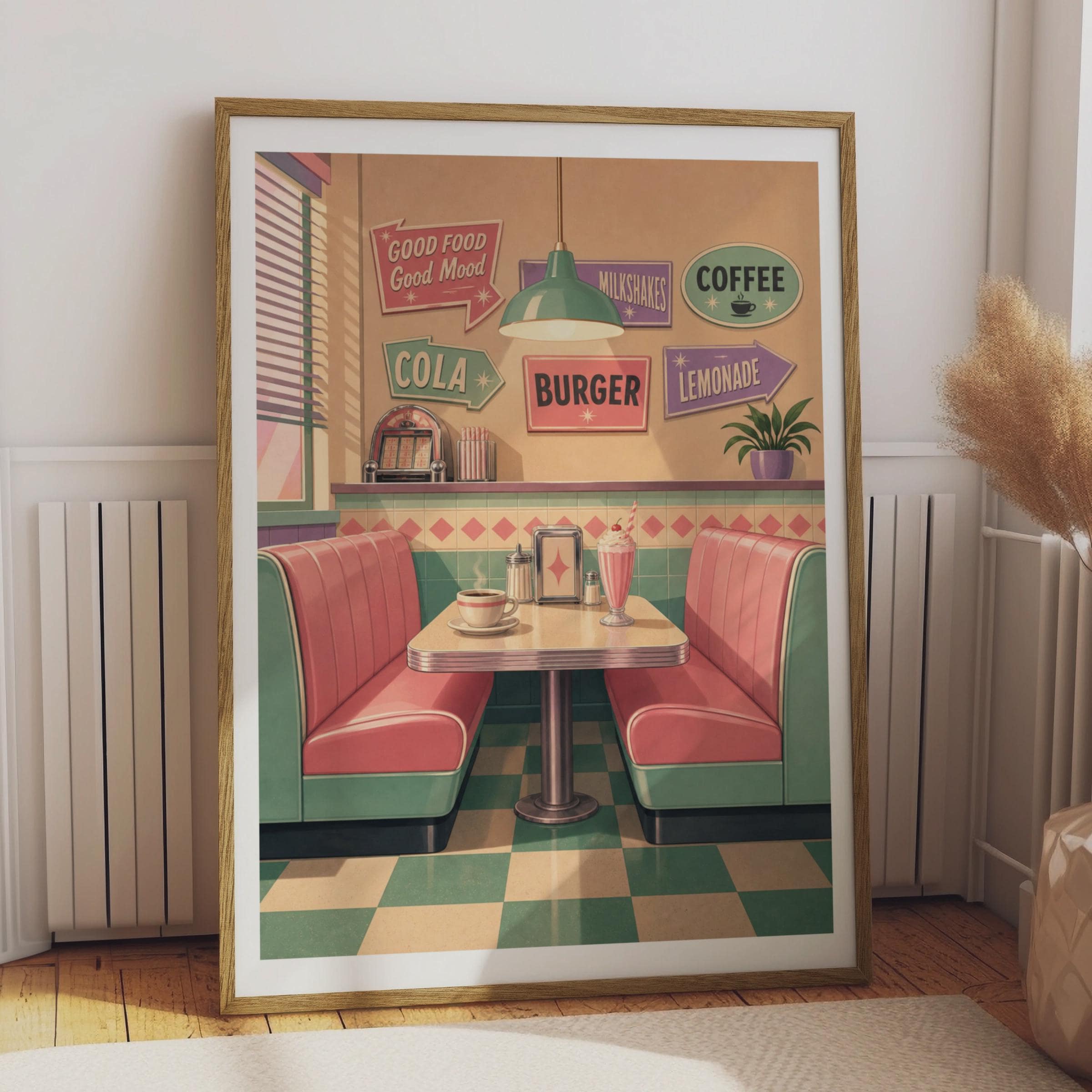 Retro diner decor - Etsy 日本