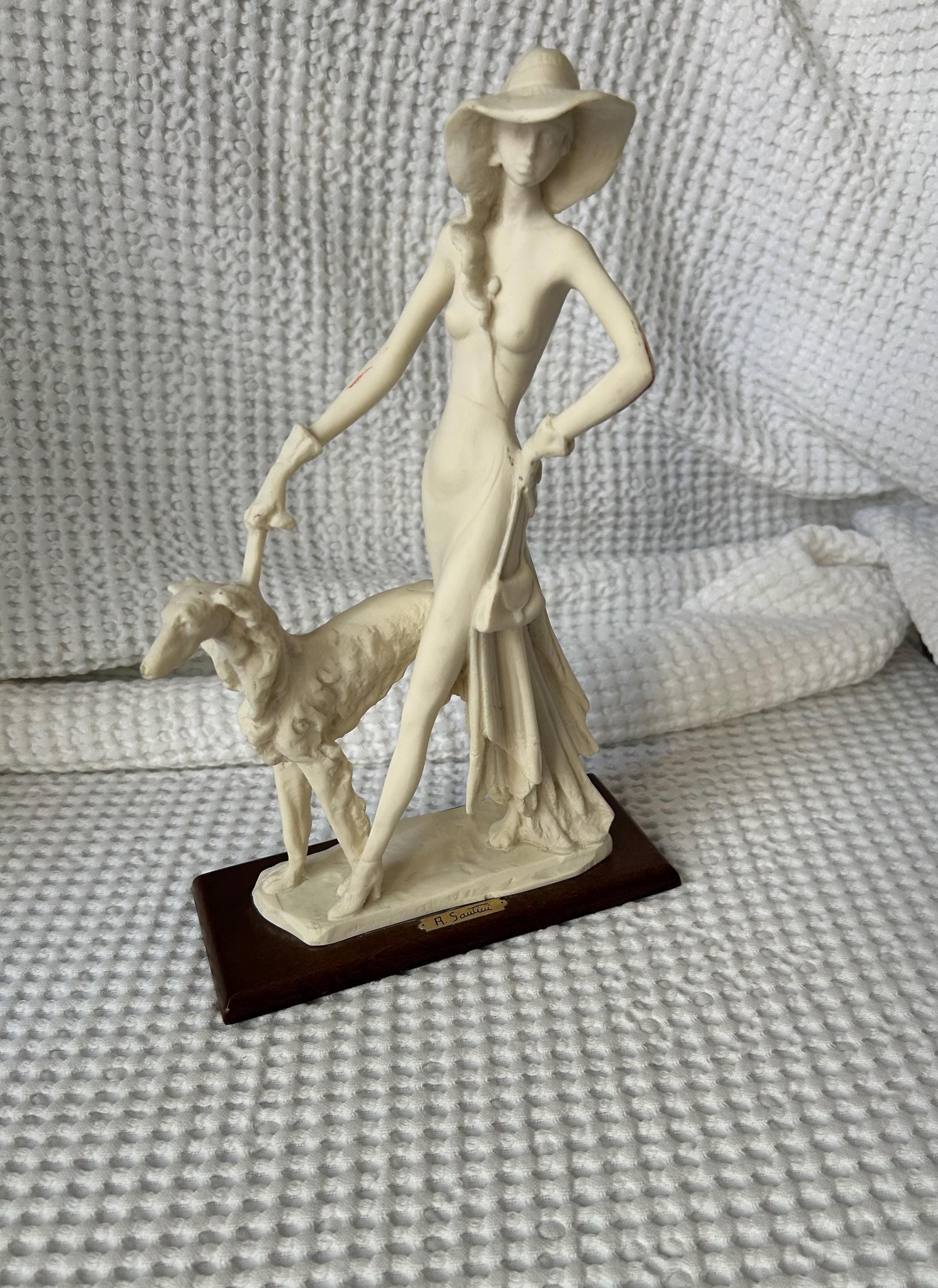 A Santini Sculpture Woman Lady - Etsy