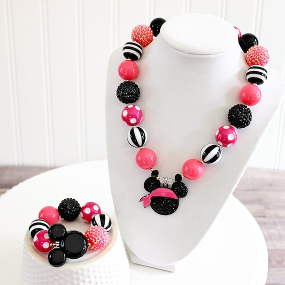 Minnie mouse hot sale ears necklace