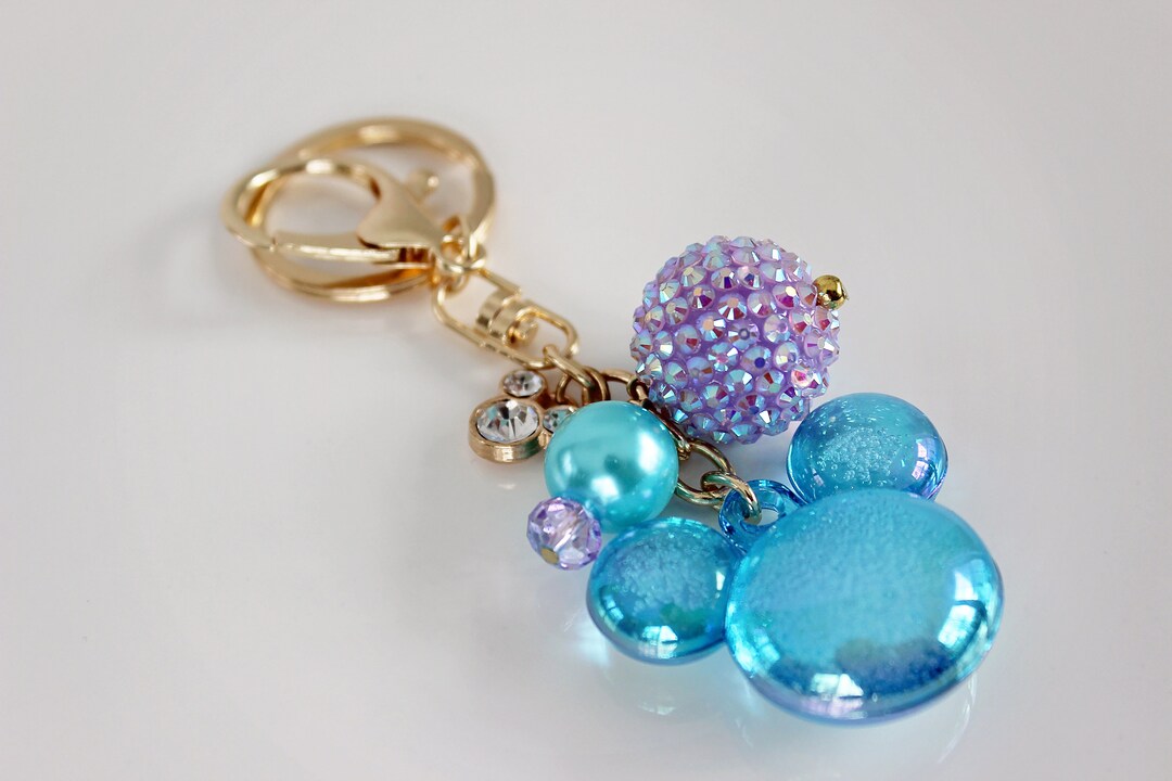 50th ANNIVERSARY CELEBRATION Key Chain, Mouse Ears Key Ring, Key Fob ...
