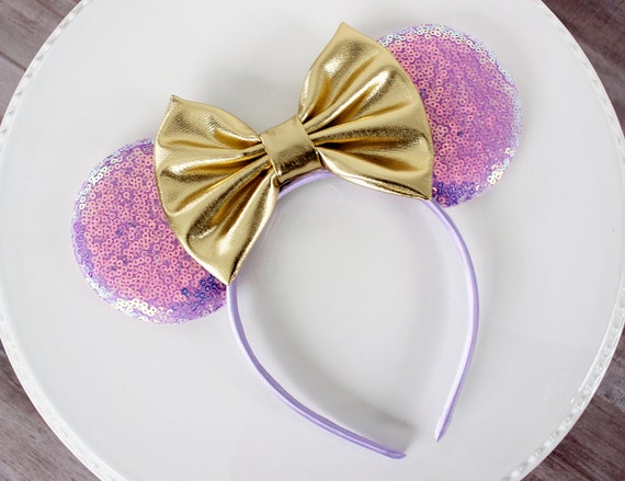 50th ANNIVERSARY Mouse Ears Headband, Iridescent Sequin  display picture 1