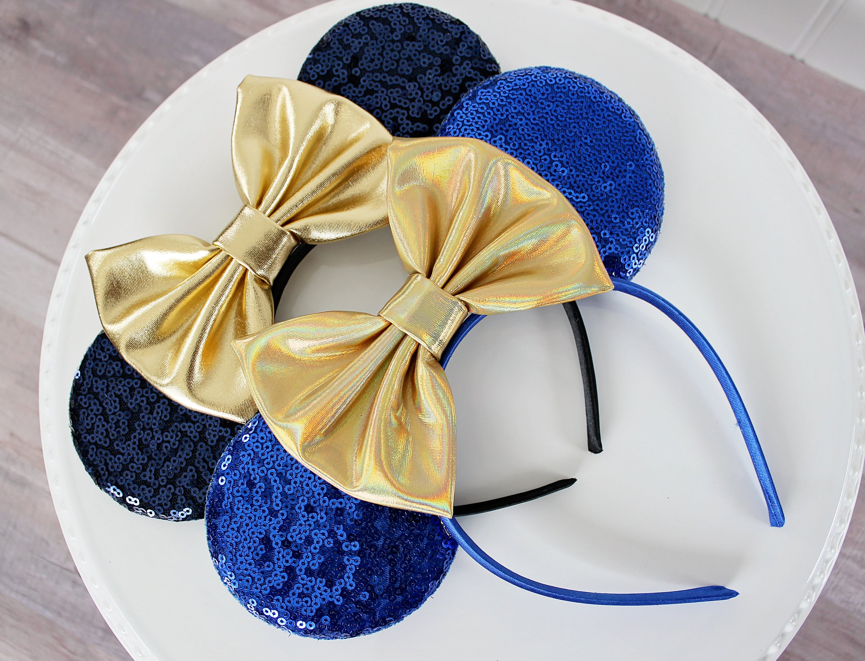 Minnie Mouse EARidescent Sequin Ear Headband – Disney 50th Anniversary Butter Yourself Up With These Yellow Sequin Minnie Ears from  main image 2