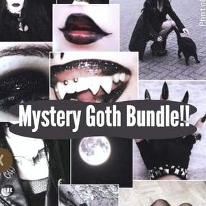 Gothic/Alt style mystery clothing/accessories bundle!! image 1