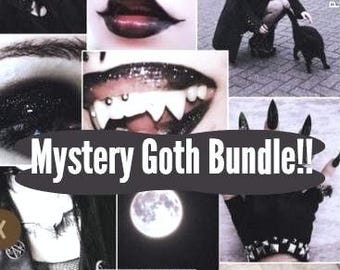 Gothic/Alt style mystery clothing/accessories bundle!!